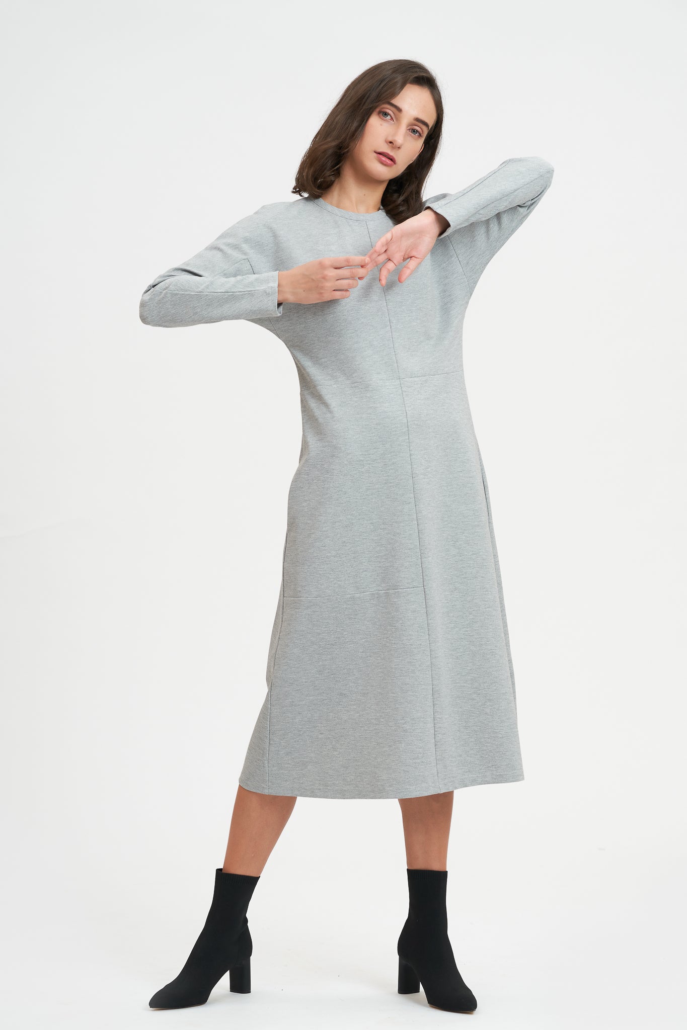 Panelled A-line Dress