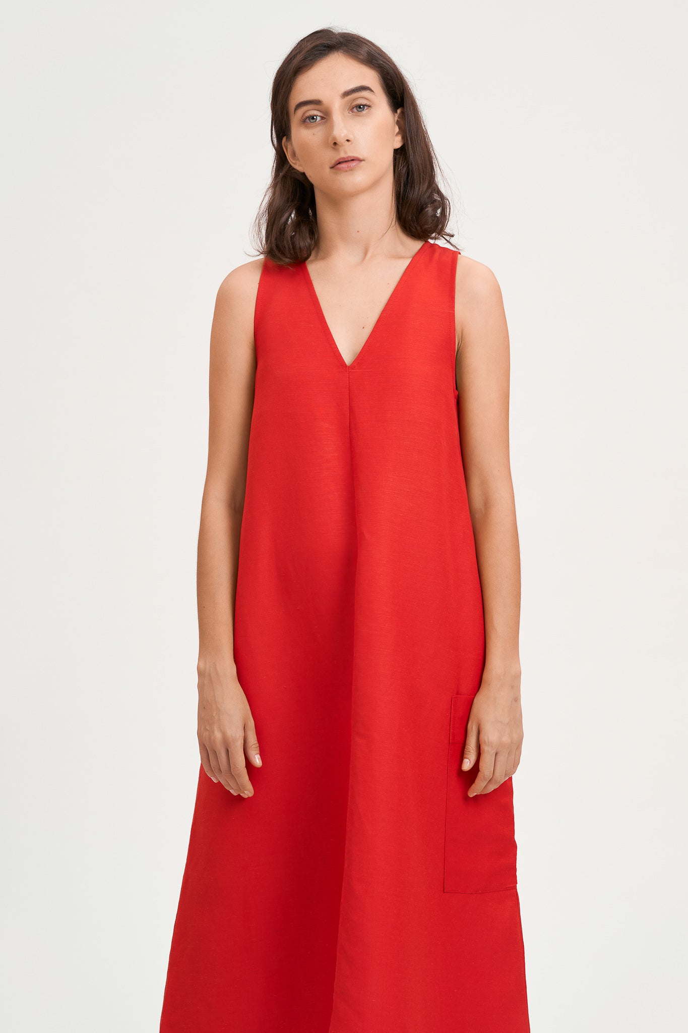 V-Neck Tent Dress h h e r V-Neck Tent Dress h h e r